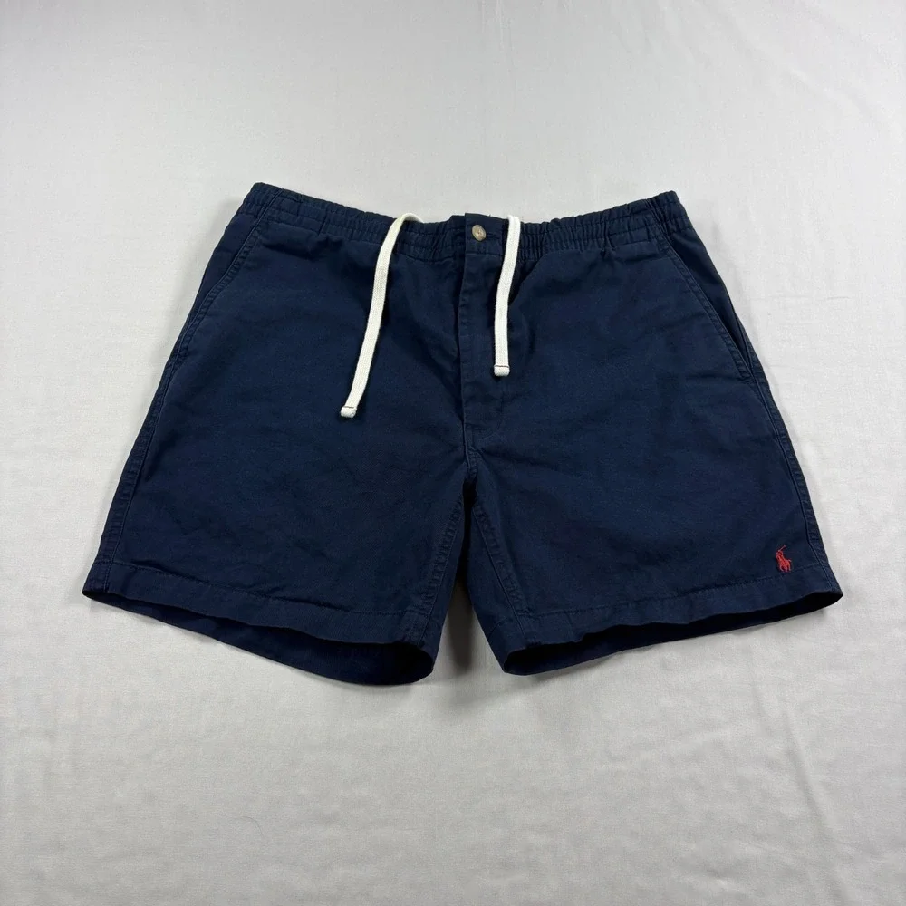 Polo Ralph Lauren Shorts Mens Large Blue Prepster Chino Stretch Classic Fit